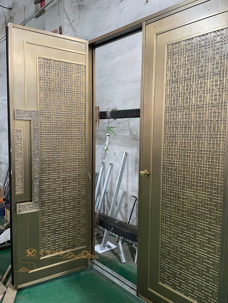 新中式銅門(mén)青古銅 (1)
