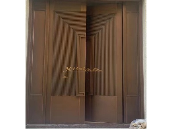 廣東別墅銅門廠家愛唯銅藝——焊接工藝別墅銅門簡(jiǎn)約款